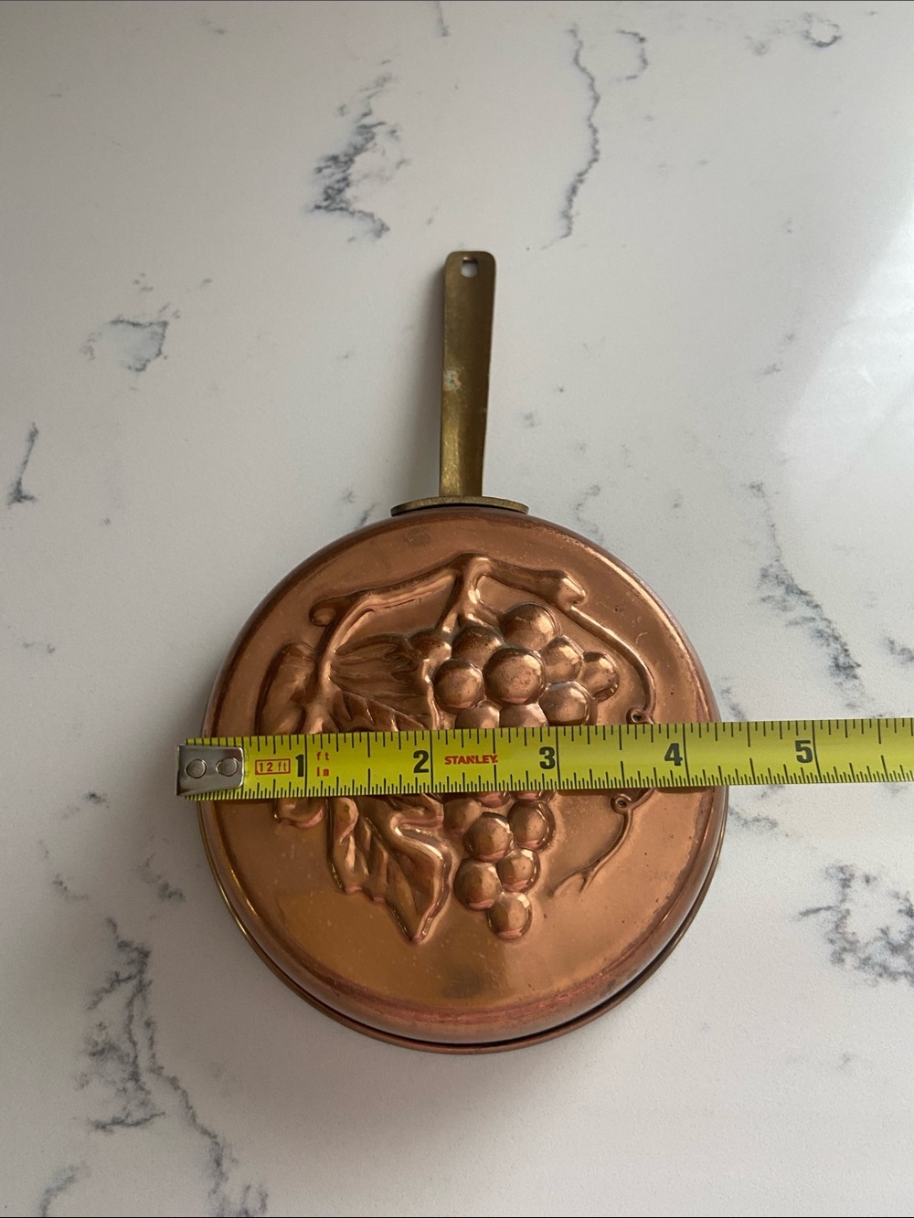 Vintage Copper Grape Wall Hanging Decorative Skillet Pan Kitchen Decor - Picture 5 of 6